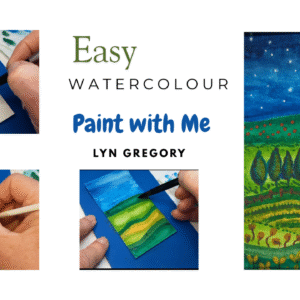 Easy Watercolour - Paint with Me - Tutorial Whimsical Landscape